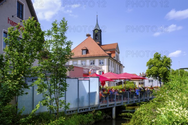 Cafe Hamppwerk, Ochsenhausen, Rottum Tal, Upper Swabia, Baden-Württemberg, Germany