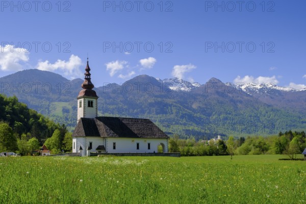 Church of the Assumption of Mary in Bitnje, Bohinjska Bistrica, Bohinj, Upper Carniola, Slovenia