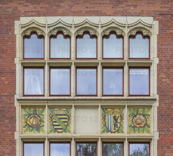Historic Oberpostdirektion building on Reichsstraße 11, Art Nouveau villas and Wilhelminian era