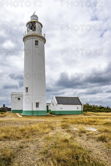 Hurst Point Lighthouse and Hurst Castle, Hurst Spit, Milford on Sea, Lymington, Hampshire, UK