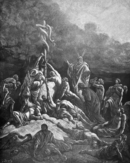 The Iron Serpent, Fourth Book of Moses, made a bronze snake and put it on a field sign, who was