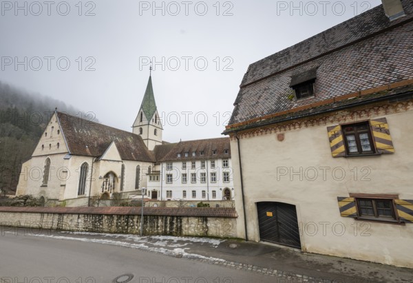 Blaubeuren Abbey, Benedictine monastery, church tower, religious building, Blaubeuren, Swabian