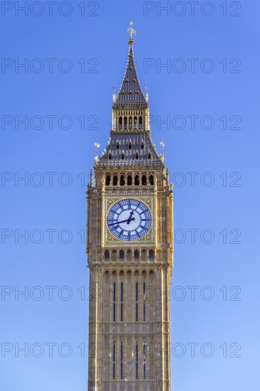 1859 Elizabeth Tower, Big Ben in Perpendicular Gothic style, Great Bell of the Great Clock of the
