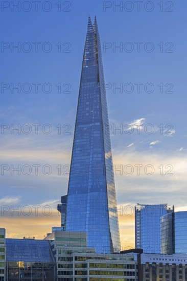 The Shard, glass-clad pyramid-shaped skyscraper and tallest building in the United Kingdom at