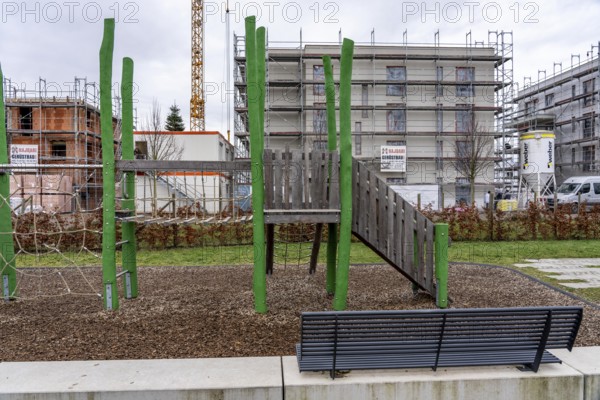 New development area Am alten Angerbach in Duisburg-Huckingen, on approx. 17 hectares, 300 new