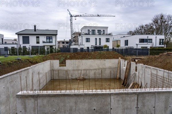 New development area Am alten Angerbach in Duisburg-Huckingen, on approx. 17 hectares, 300 new