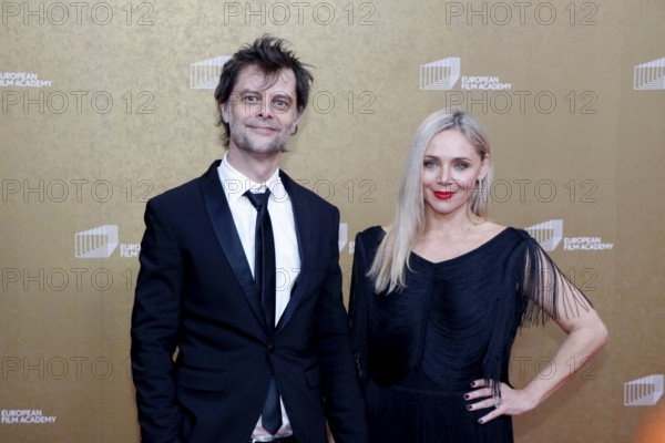 Luca Ciut and Katarina Cas arriving for the European Film Awards at the House of World Cultures in