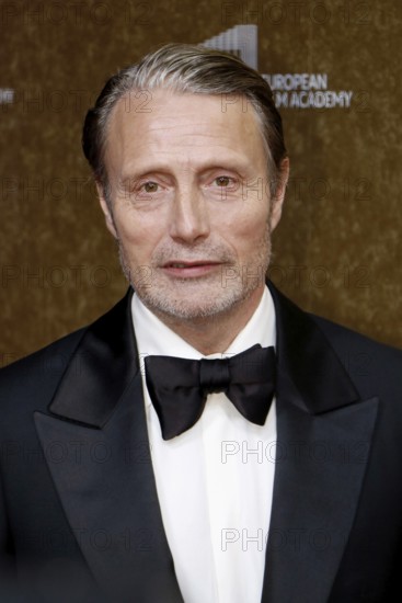 Mads Mikkelsen arriving at the European Film Awards at the House of World Cultures in Berlin on 17