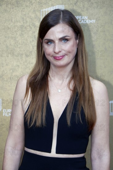 Janine Jackowski arriving at the European Film Awards at the House of World Cultures in Berlin on