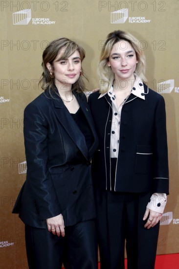 Greta Scarano and Matilda De Angelis arriving for the European Film Awards at the House of World