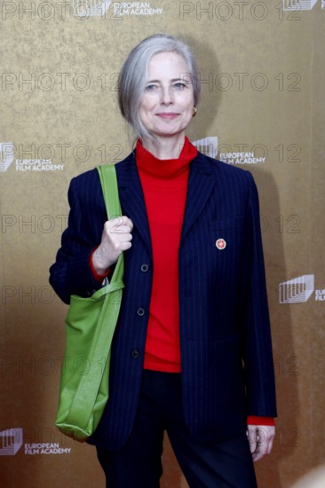 Miranda Penell arriving at the European Film Awards at the House of World Cultures in Berlin on 17