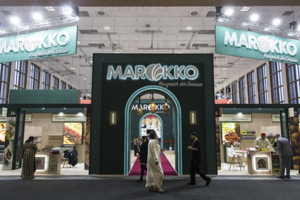 Status of Morocco shortly in front of the opening of Green Week at the exhibition center in Berlin