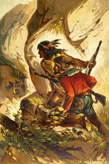 In the Peruvian Highlands, fantasy picture, fairy tale characters, fantasy, European man,