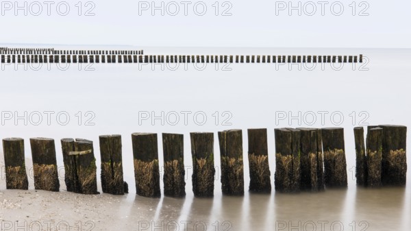 Grooves in the Baltic Sea near Zingst, Fischland-Darss-Zingst, Zingst, Mecklenburg-Western