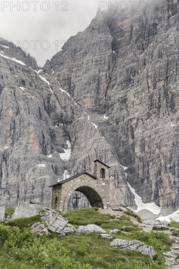 Cappella Ai Brentei Chapel Memorial for injured mountaineers at the Rifugio Ai Brentei mountain
