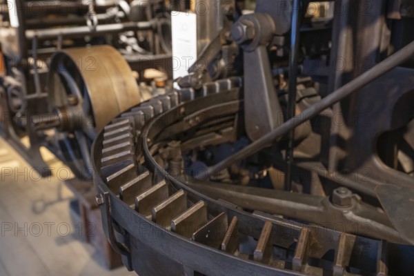 Historic machine for making matches, Tändsticksmuseet Match Museum or Match Museum, Jönköping,