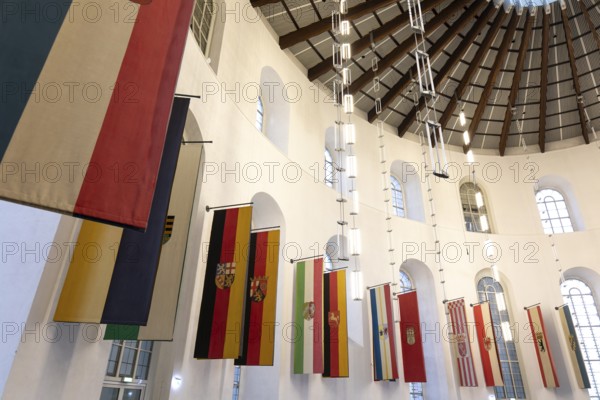 December 22, 2025, interior view of the historic St. Paul's Church during winter, Frankfurt, Hesse,