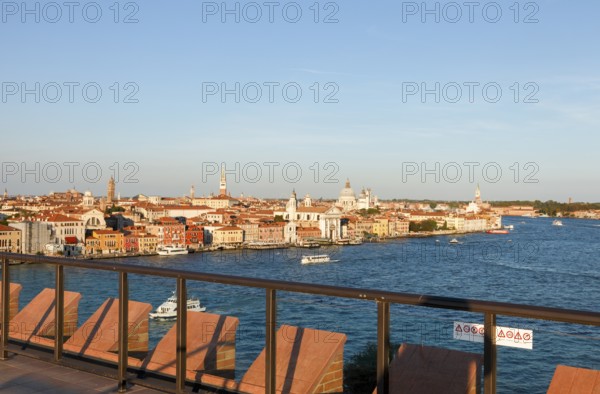View from the terrace of Hilton Molino Stucky, Guidecca, Venice, Veneto, Italy