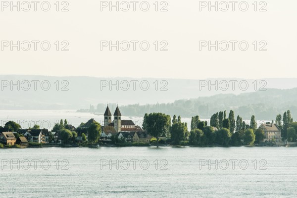 Reichenau panorama of Allensbach, UNESCO World Heritage Site, Reichenau Island, Lake Constance,