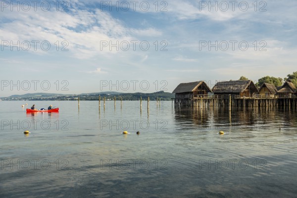 Stilt houses, Unteruhldingen stilt building museum, UNESCO cultural heritage, Uhldingen-Mühlhofen,