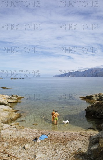 Desert des Agriates or Agriates desert on the Gulf of Saint-Florent in the Mediterranean,
