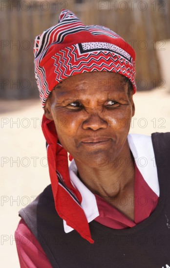 Africa, woman, person, Nama, face, colored, African appearance, African, looking at the cameraView,