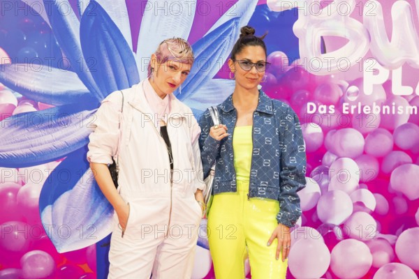 Luise Zücker and Zora Alber at the opening of Bubble Planet - The Adventure Museum for All Senses