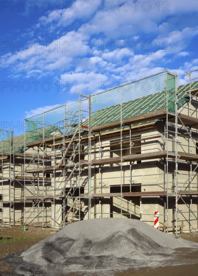 Castrop-Rauxel, North Rhine-Westphalia, Germany - residential construction in the Ruhr area. New