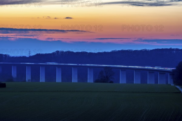 The Ruhr Valley Bridge, motorway bridge of the A52 motorway, across the Ruhr Valley near
