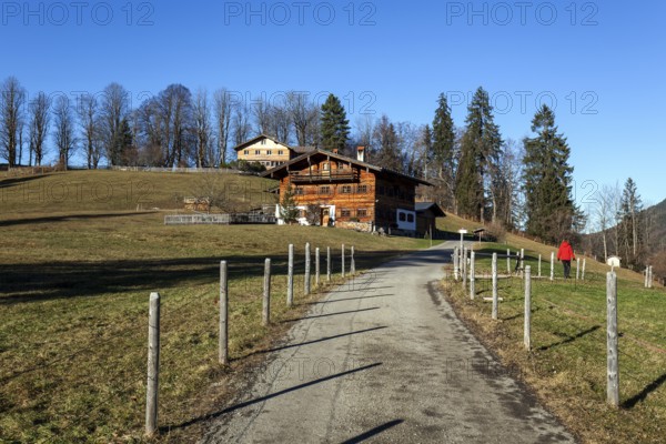 Altes Bauernhaus, Oberstdorf, Oberallgäu, Allgäu, Bavaria, Germany