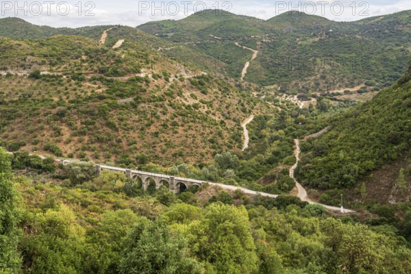 Cycle path Via Verde de la Sierra, Puerto Serrano to Olvera, old railroad track, cycle path on