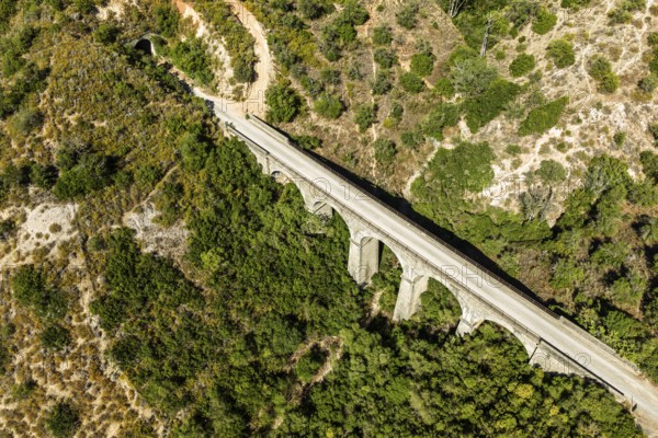 Cycle path Via Verde de la Sierra, Puerto Serrano to Olvera, old railroad track, cycle path on