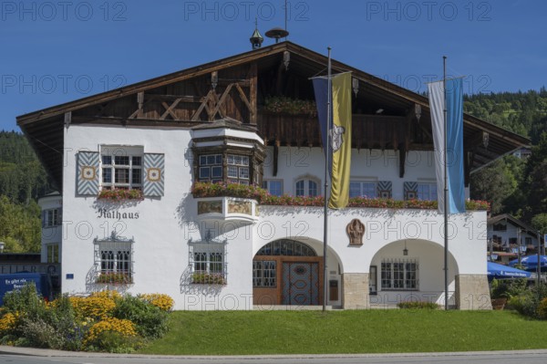 Town Hall, Schliersee, Upper Bavaria, Bavaria, Germany