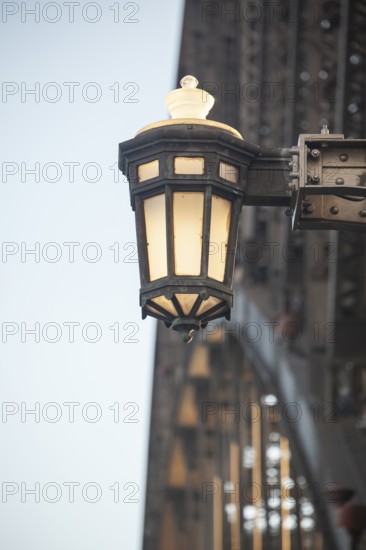 Details of the famous Sydney Harbour Bridge in the evening light, New South Wales, Australia.