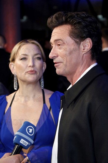 Kate Hudson and Hugh Jackman at the Song Sung Blue Red Carpet Photocall at Zoo Palast Berlin on 19