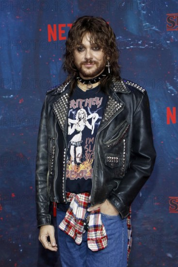 Riccardo Simonetti at the Stranger Things fan event in Hangar 7 at Tempelhof Airport in Berlin on