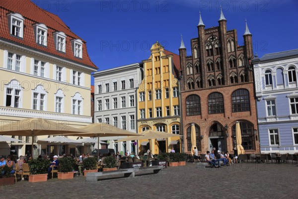 Der Alte Markt (Nordseite), Stralsund, Vorpommern-Rügen District, Mecklenburg-Western Pomerania,