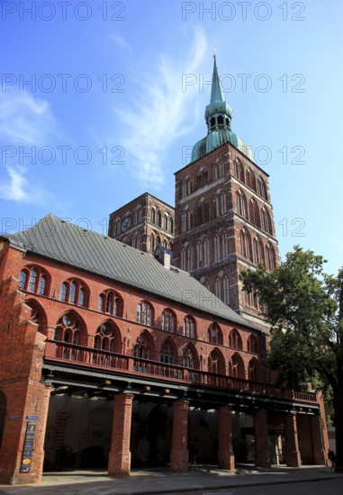 St. Nicholas Church, also St. Nicholas Church, in the urban area of Altstadt, Stralsund,