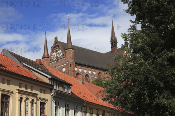 St. Mary's Church, also St. Mary's Church, center of the old town of Wismar, Northwest Mecklenburg