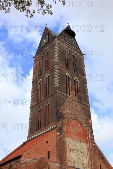 St. Mary's Church, also St. Mary's Church, center of the old town of Wismar, Northwest Mecklenburg