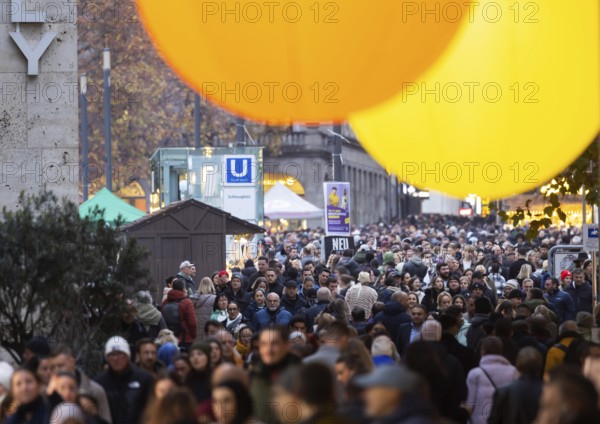 Stuttgart glows in 2025. Long shopping night in the city center. Light installations and other