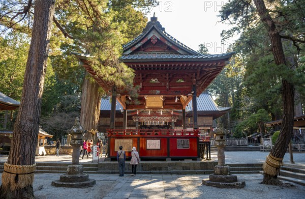 Shinto Shrine Buildings, Kitaguchi-hongu Fuji Sengen Shrine, Shinto Shrine in the Forest,