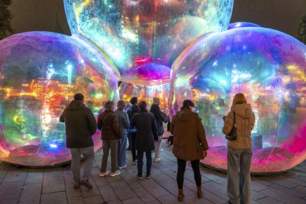 The 10th Essen Light Festival, in the city centre, second largest light art festival in Germany,