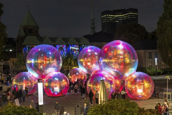 The 10th Essen Light Festival, in the city centre, second largest light art festival in Germany,