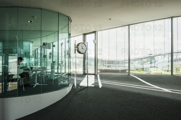 Interior view, Rolex Learning Centre, École polytechnique fédérale de Lausanne, EPFL, Lausanne,