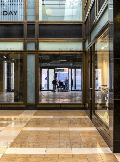 Interior design commercial property, partially vacant Shopping Quartier 205 in Friedrichstrasse and
