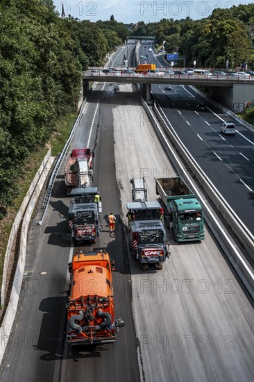 Rehabilitation of the A52 motorway near Essen, an 8 km long section between the Essen-Kettwig