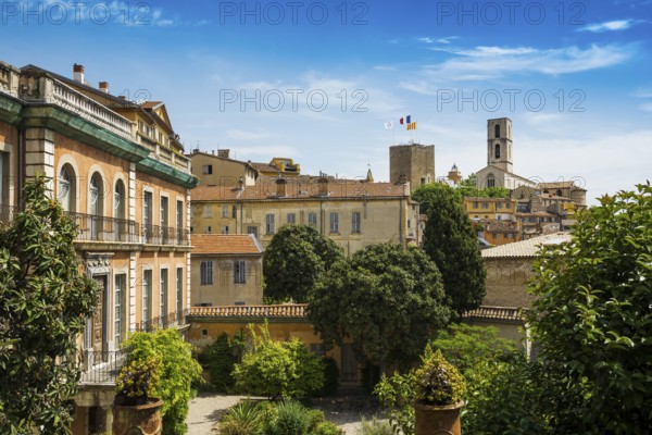 Panorama Old Town, Grasse, Alpes Maritimes, Provence Alpes Cote d'Azur, French Riviera, South of