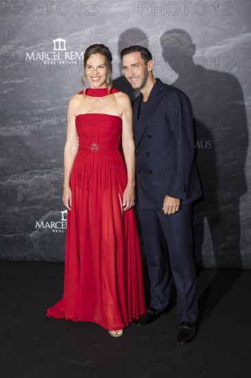 Hilary Swank and Marcel Remus at the Remus Lifestyle Night on the rooftop terrace of the Pure Salt