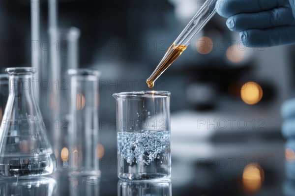 Medical research and development in advanced lab or research center. Development of new vaccines